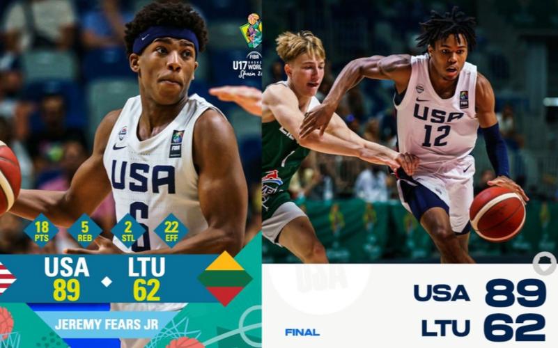 美国男篮vs立陶宛第四节