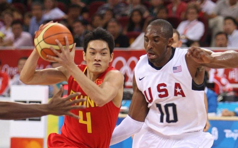 中国对美国篮球的相关图片